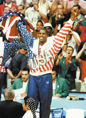 1992年美国篮球梦之队亮相巴塞罗那奥运会