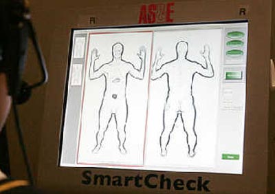 美国安检使用透视仪乘客担心身体曝光