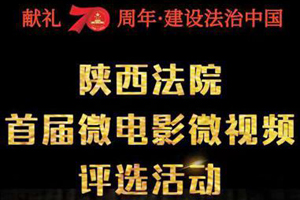庆祝新中国七十华诞陕西高院开展首届“双微”作品评选活动
