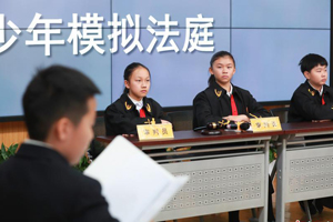 模拟法庭进校园 北京小学生零距离学法